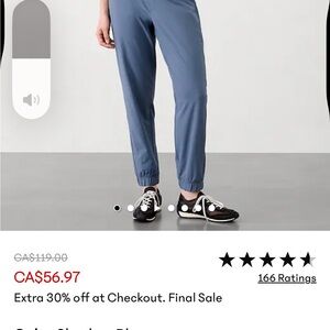 Sz 22 Athleta Brooklyn Jogger Pants - navy blue